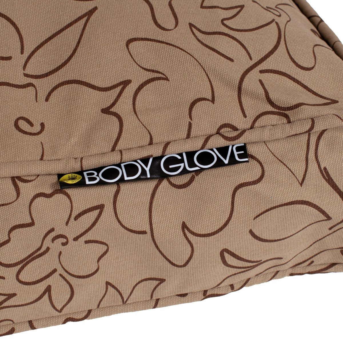 Brown patterned bag with 'BODY GLOVE' logo